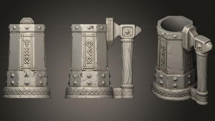 Vases (Dwarf Mug, VZ_0476) 3D models for cnc